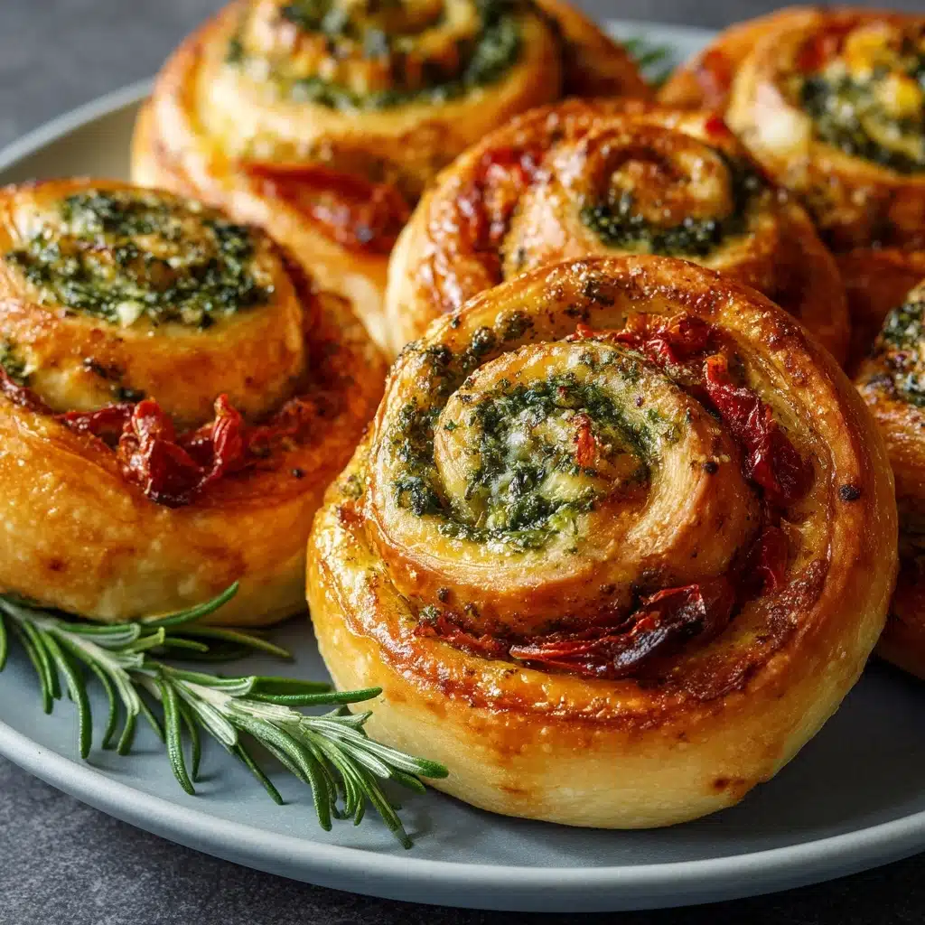 Festive Crescent Rolls with Pesto Recipe - Recipe Image