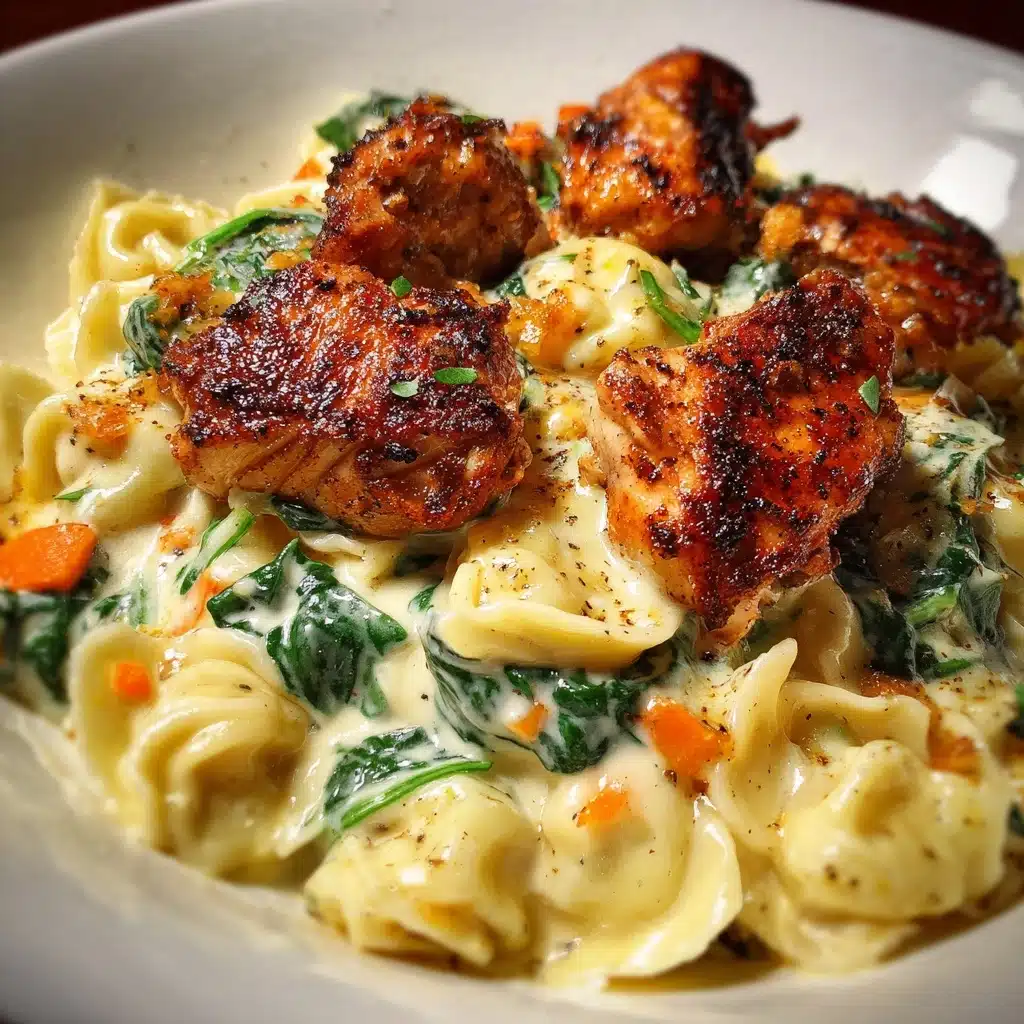 Tortellini with Spinach in Creamy Sauce Recipe - Recipe Image