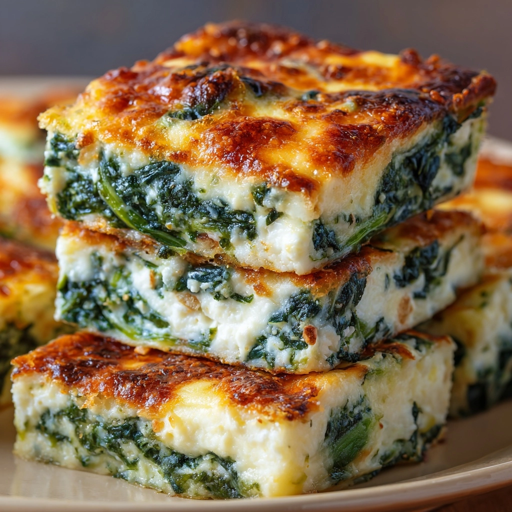 Easy Spinach Feta Baked Omelets Recipe