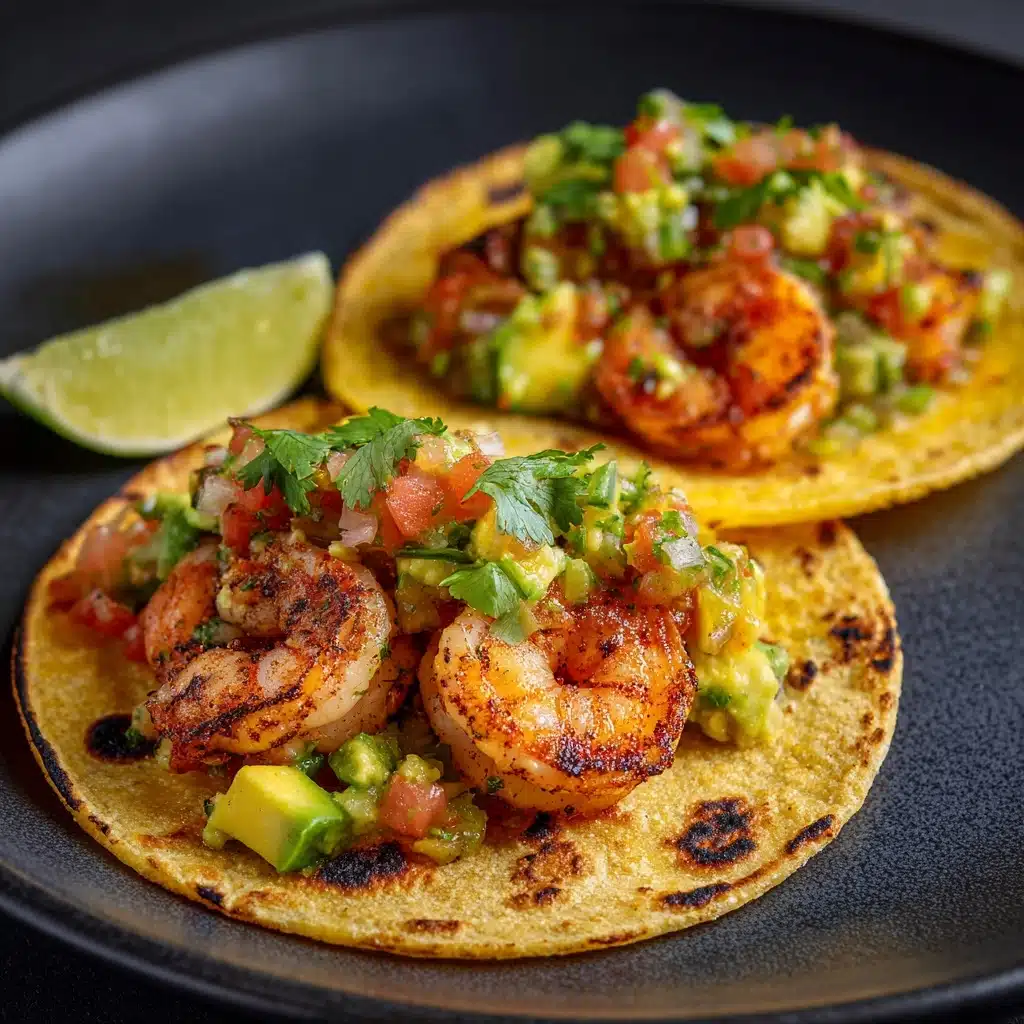 Grilled Shrimp Tacos with Avocado Salsa Recipe