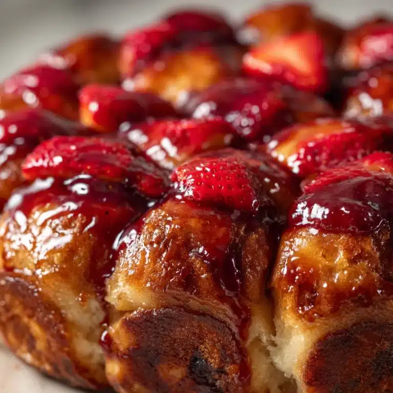 Rhubarb Cream Cheese Monkey Bread for Sweet Brunch Recipe
