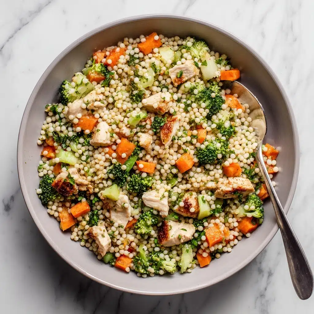 Roasted Butternut Squash Broccoli Cheddar Chicken Couscous Recipe