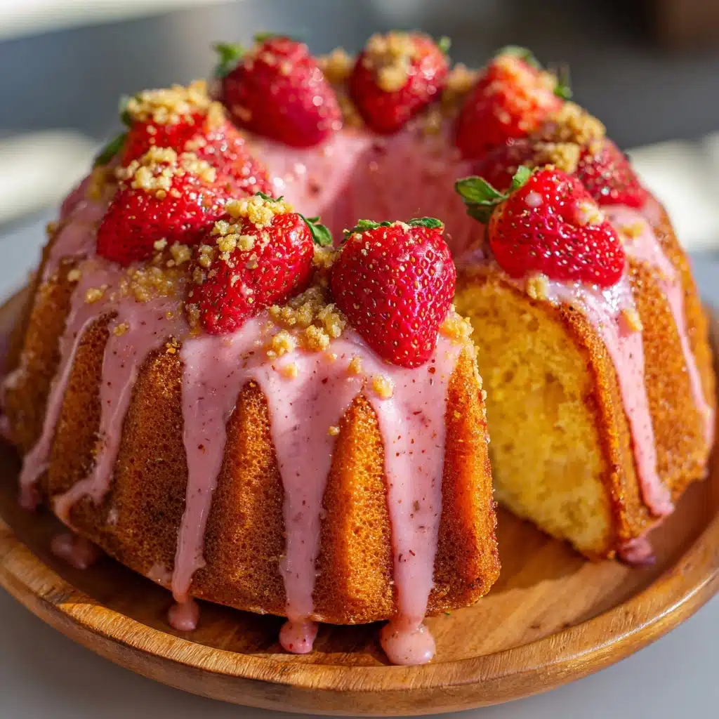 Strawberry Cheesecake Bundt Cake Recipe - Recipe Image
