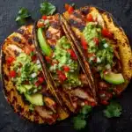 Crispy Poblano Chicken Tacos with Avocado-Jalapeño Salsa Recipe