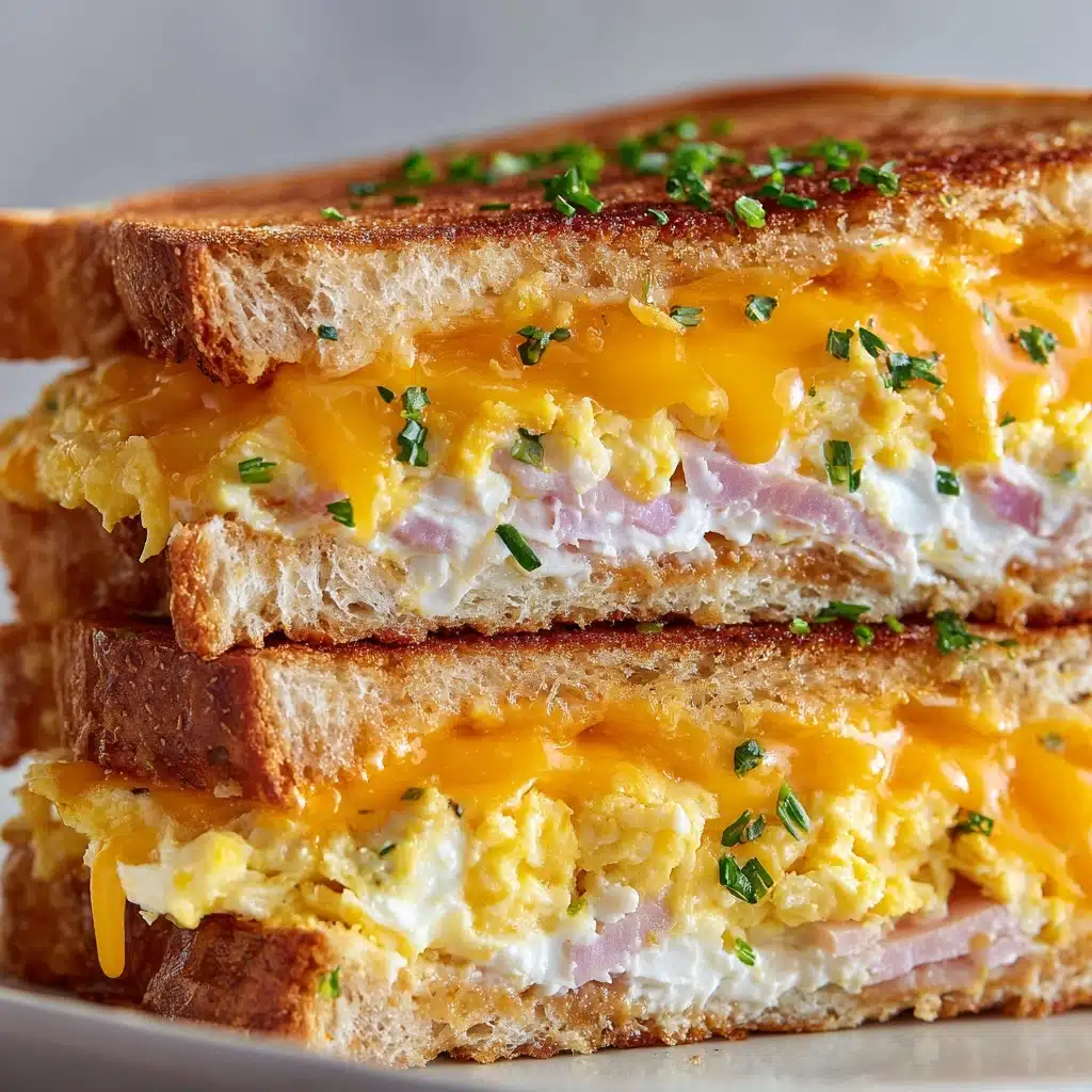 Spicy Cheddar & Cream Cheese Egg Sandwich Recipe - Recipe Image