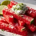 Watermelon Fries with Coconut Lime Dip Recipe
