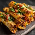 Crispy Chipotle Black Bean Taquitos Recipe