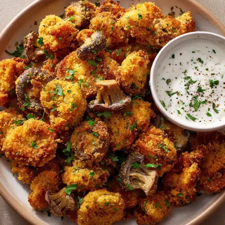 Fried Sliced Mushrooms with Ranch Recipe