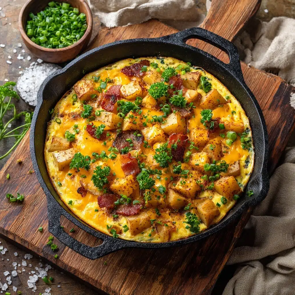 Cheesy Potato Egg Scramble Recipe