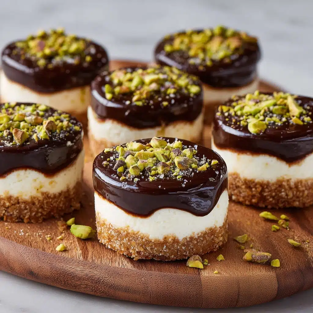Mini Pistachio and Coffee Cheesecakes Recipe