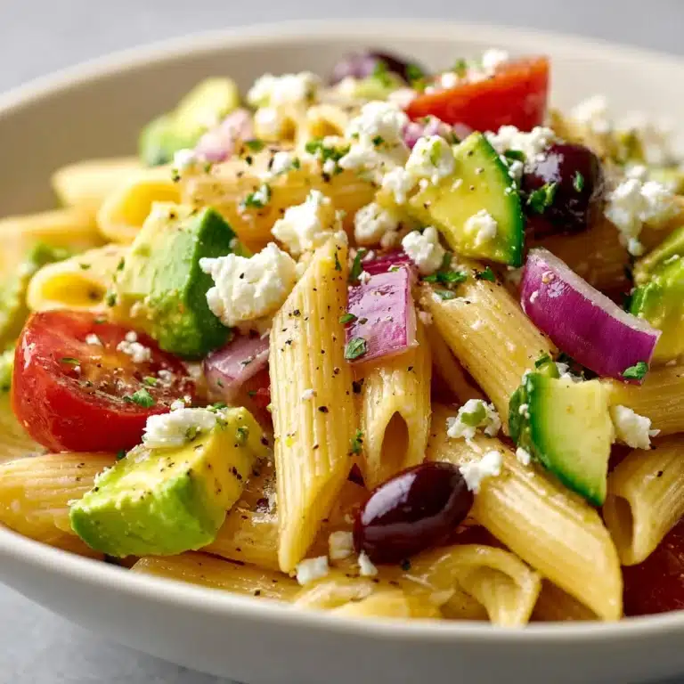 Lemon Herb Mediterranean Pasta Salad Recipe