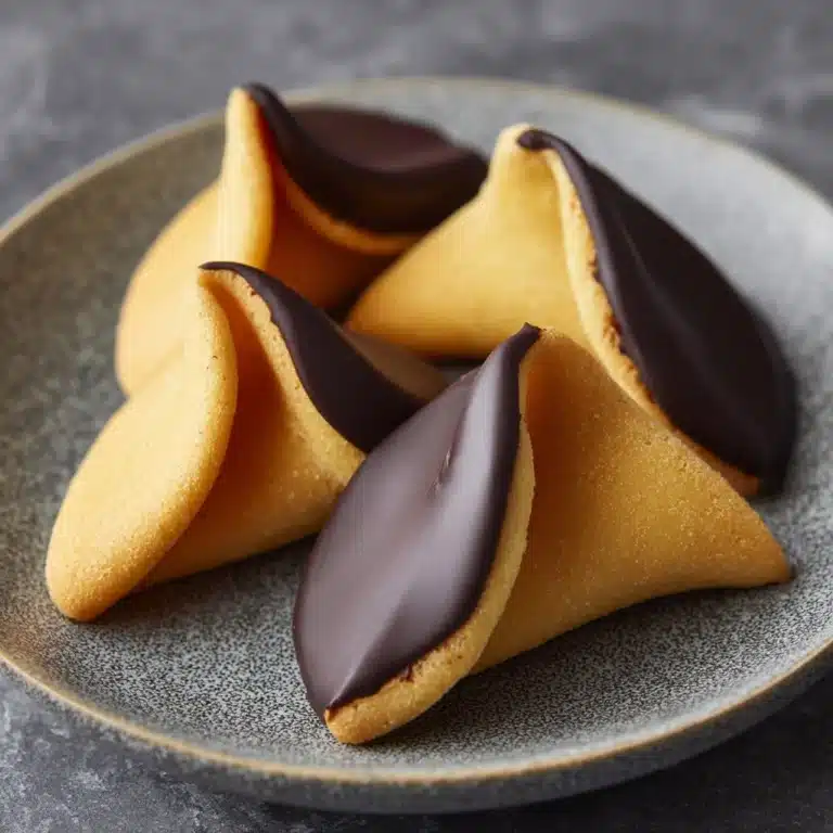 Chocolate-Peanut Butter Covered Fortune Cookies Recipe