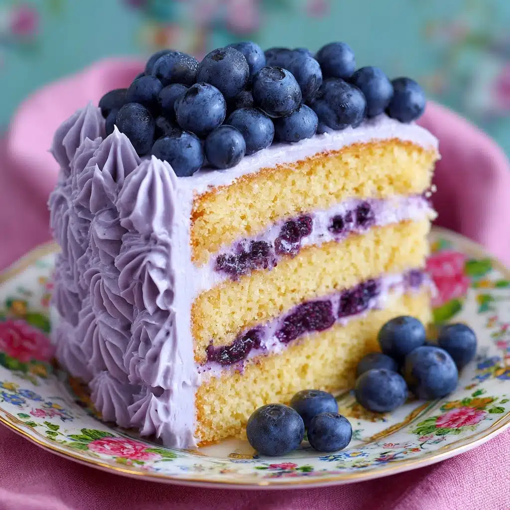 Blueberry Cream Cake Recipe