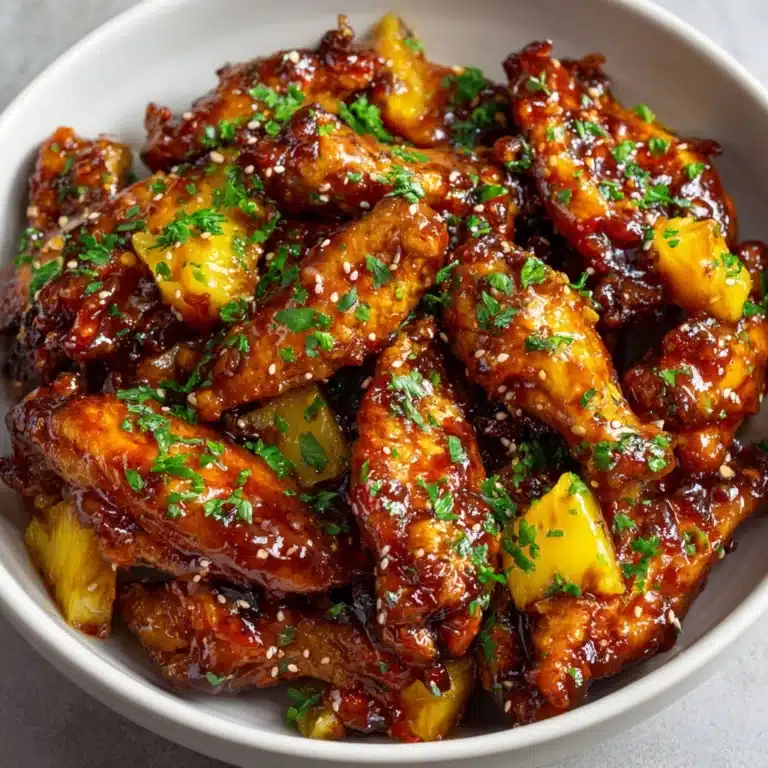 Brown Sugar Pineapple Wings Chicken Recipe