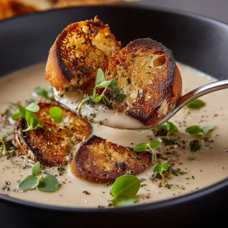 Roasted Garlic Soup Recipe