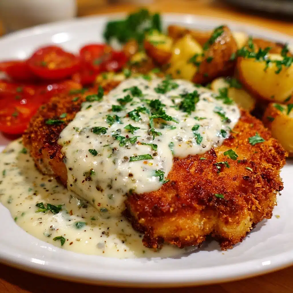 Southern Fried Chicken with Creamy Gravy Recipe - Recipe Image
