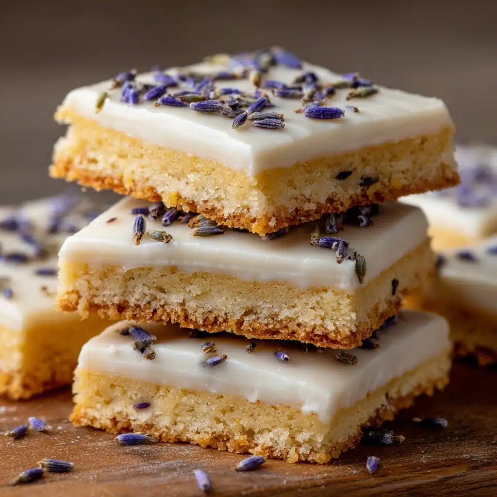 Iced Lemon Lavender Shortbread Cookies Recipe - Recipe Image