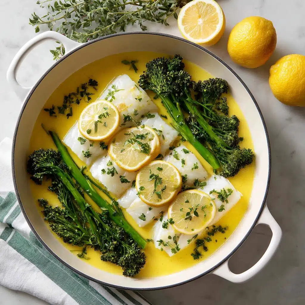 Baked Cod with Lemon Garlic Butter Recipe - Recipe Image