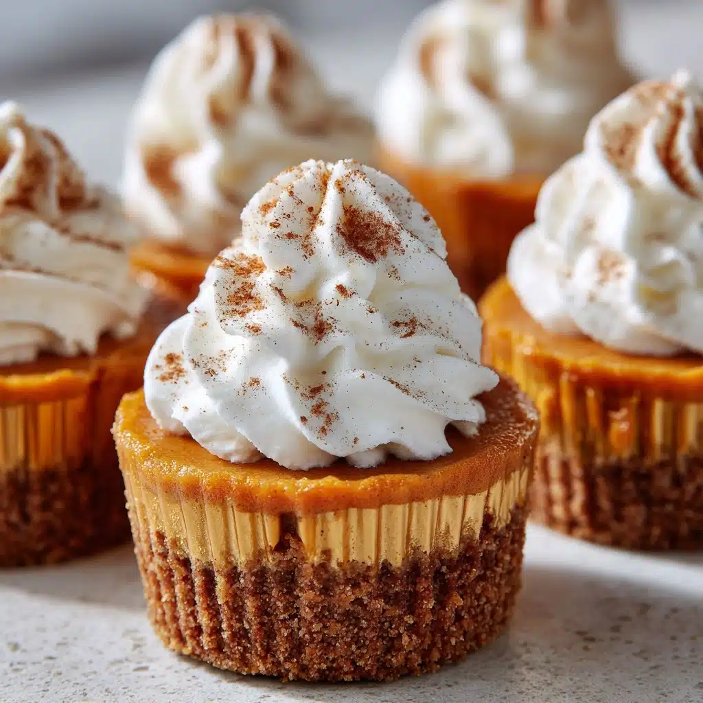 No-Bake Mini Pumpkin Cheesecakes Recipe - Recipe Image