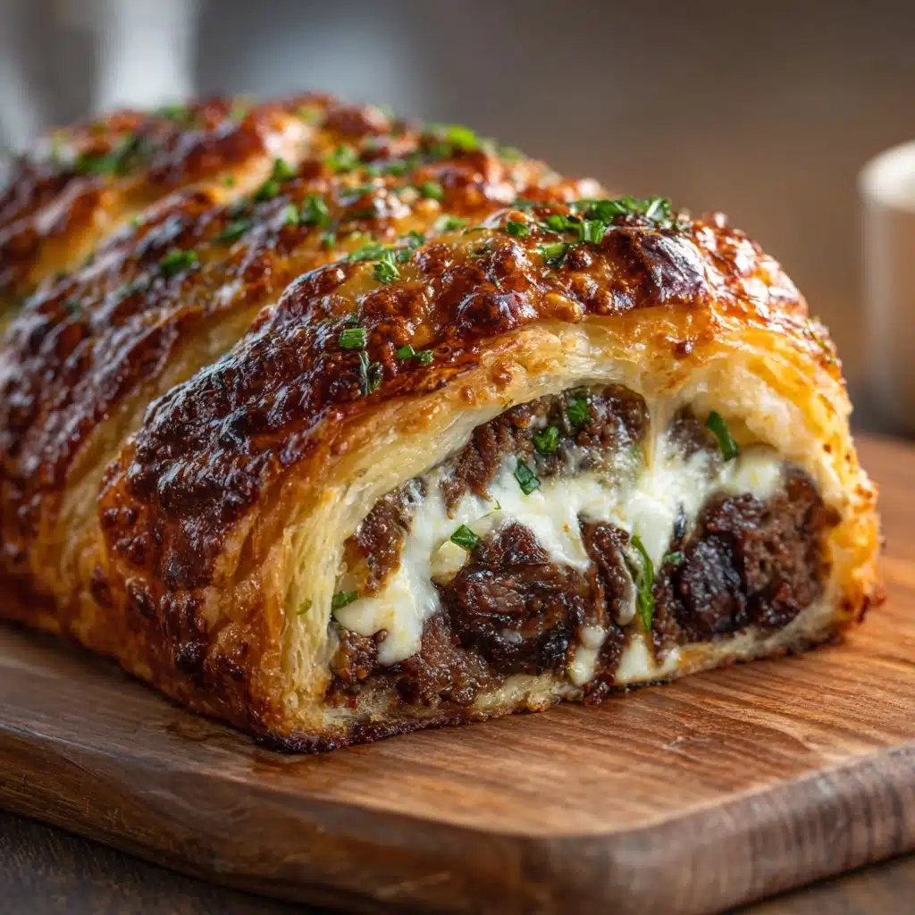 Philly Cheesesteak Stromboli Recipe - Recipe Image