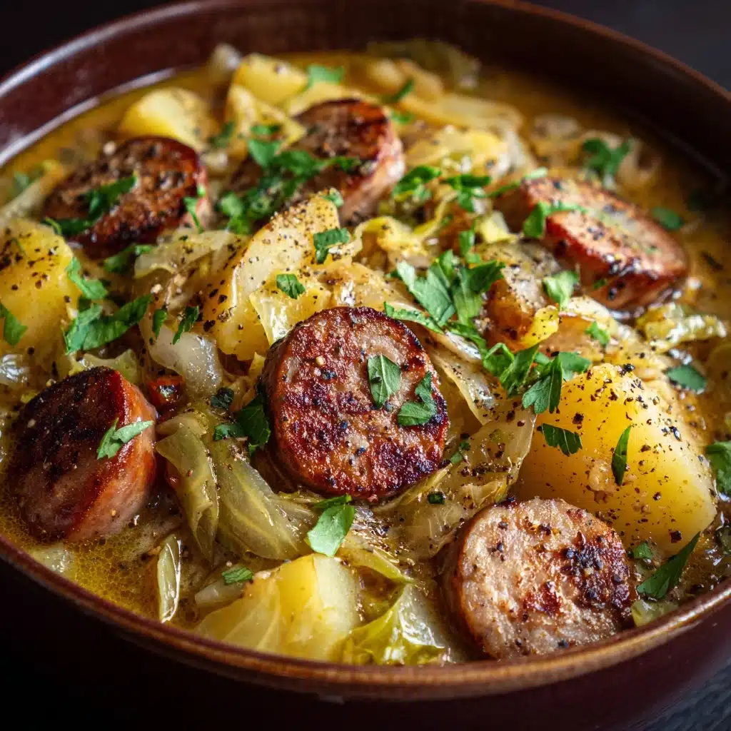 Creamy Cabbage & Sausage Soup Recipe - Recipe Image