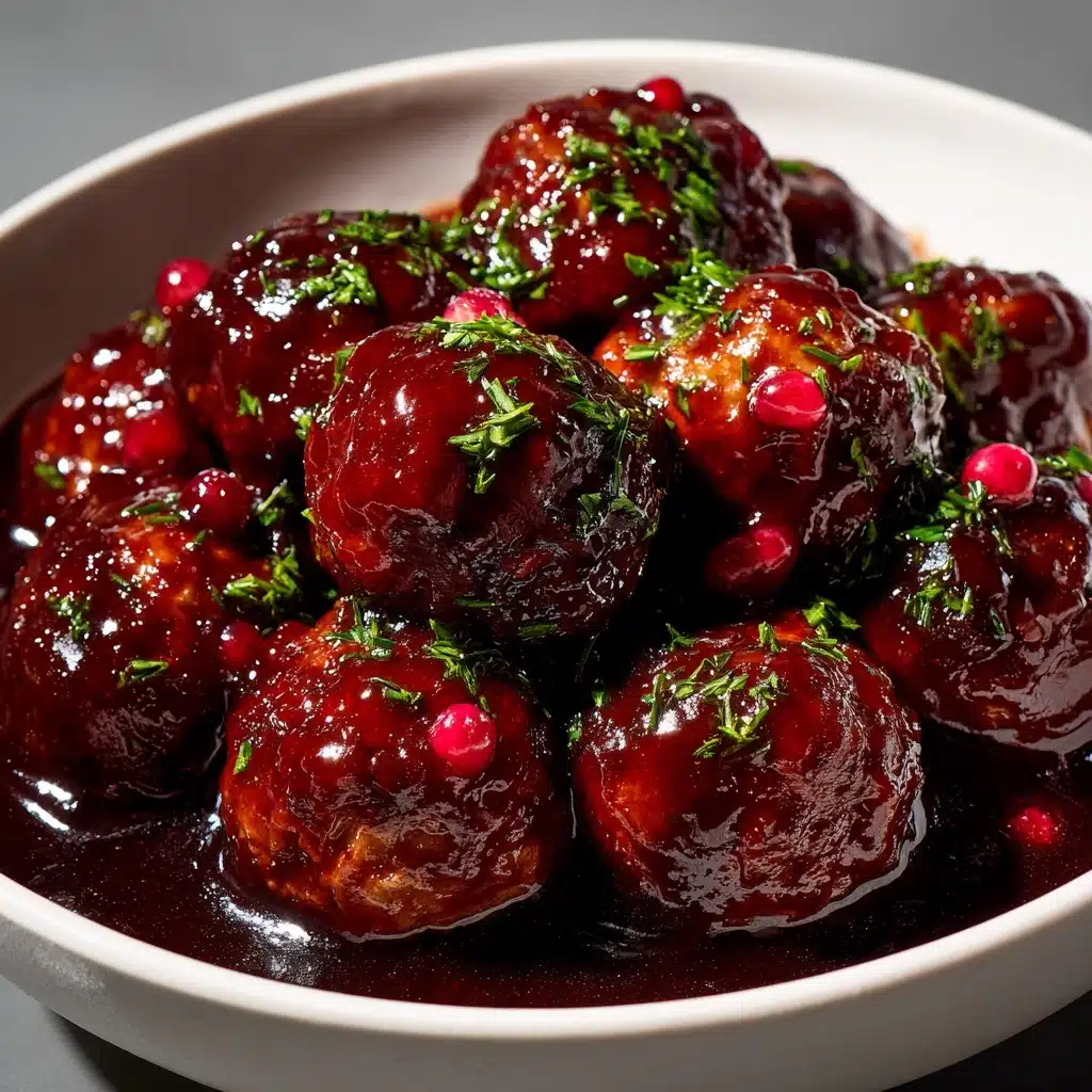 Cranberry Glazed Meatballs Recipe - Recipe Image