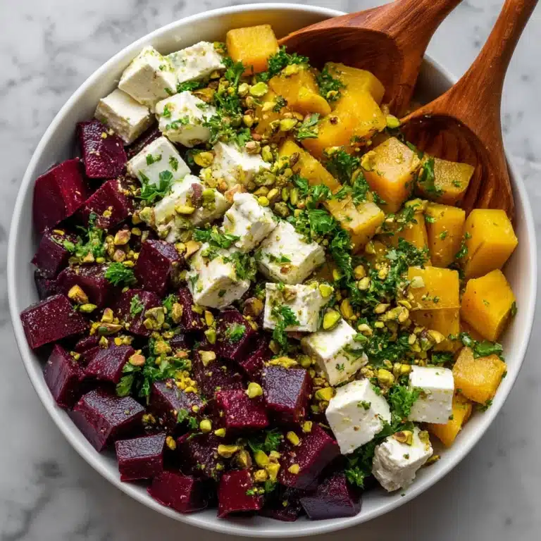 Orange Beet Salad with Feta and Pistachios Recipe