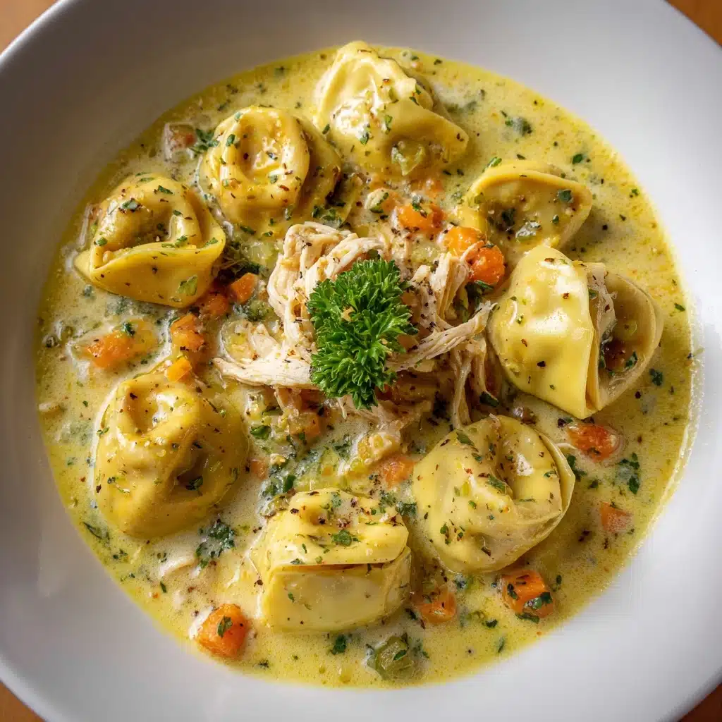 Creamy Chicken Tortellini Soup Recipe - Recipe Image
