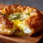 Brie en Croûte with Lemon Curd and Fresh Herbs Recipe