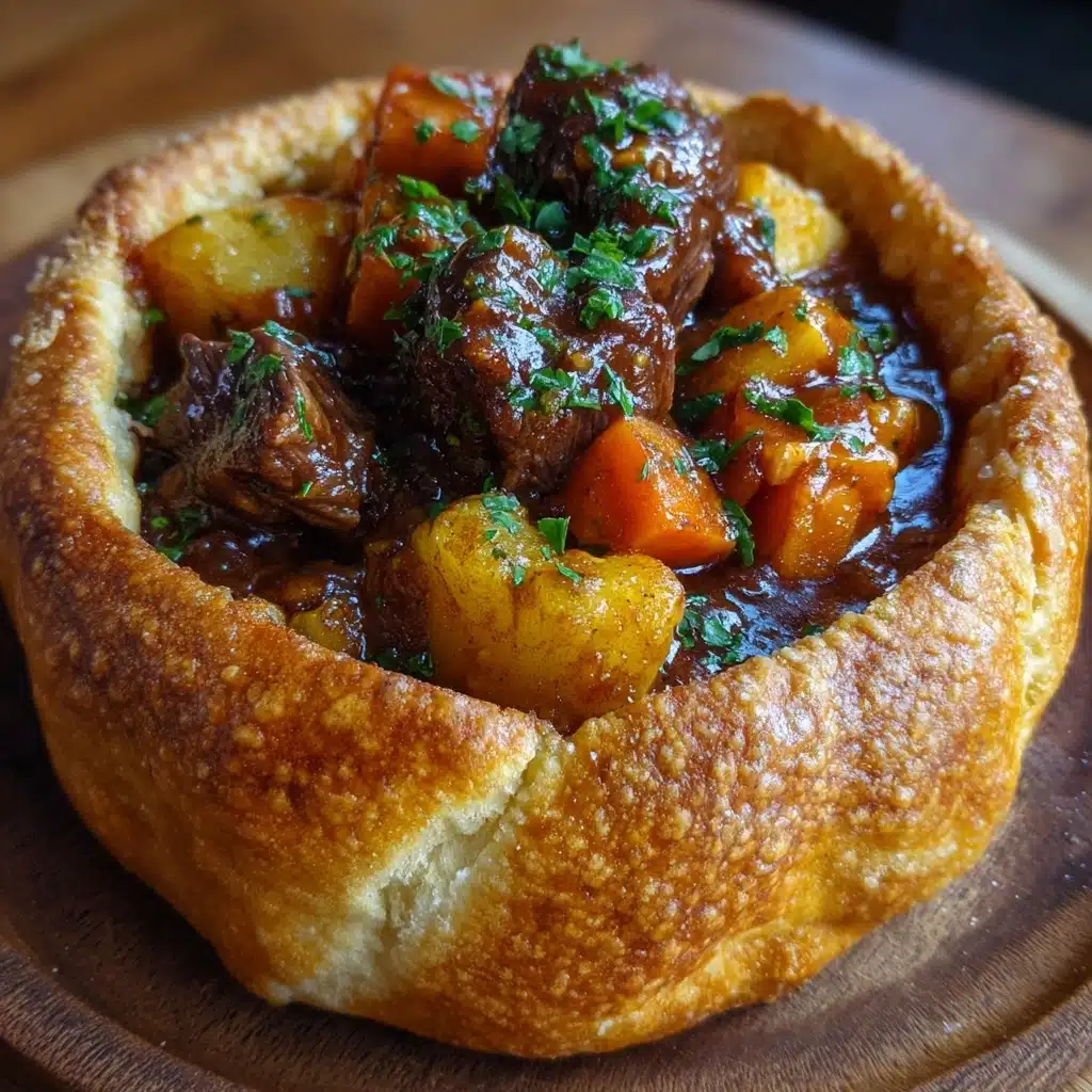 Beef Stew Bread Bowl Recipe - Recipe Image