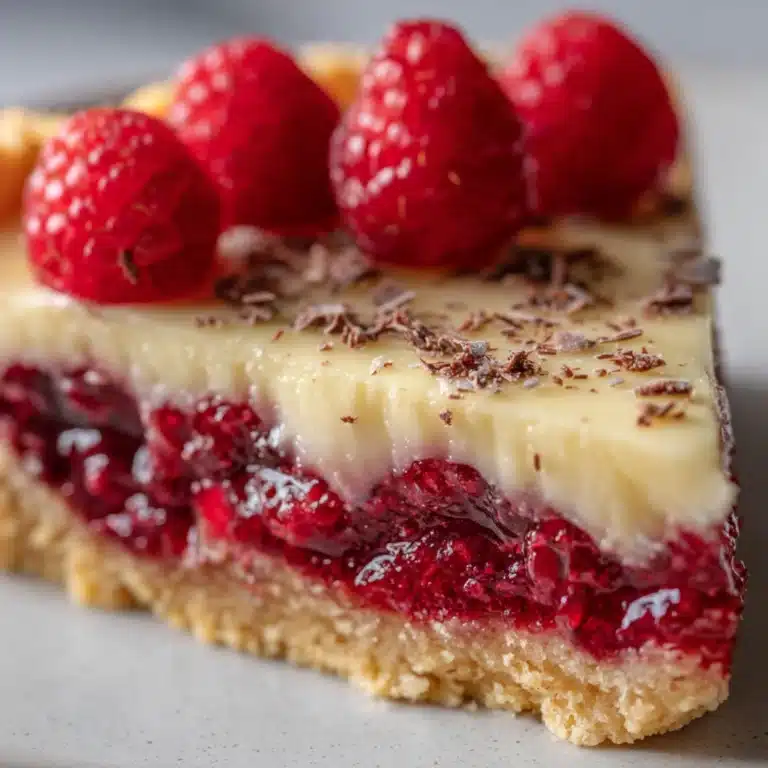 Vegan White Chocolate Raspberry Tart Recipe