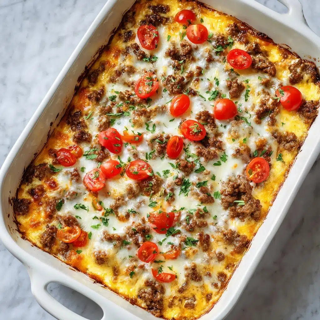 Philly Cheesesteak Casserole Recipe - Recipe Image