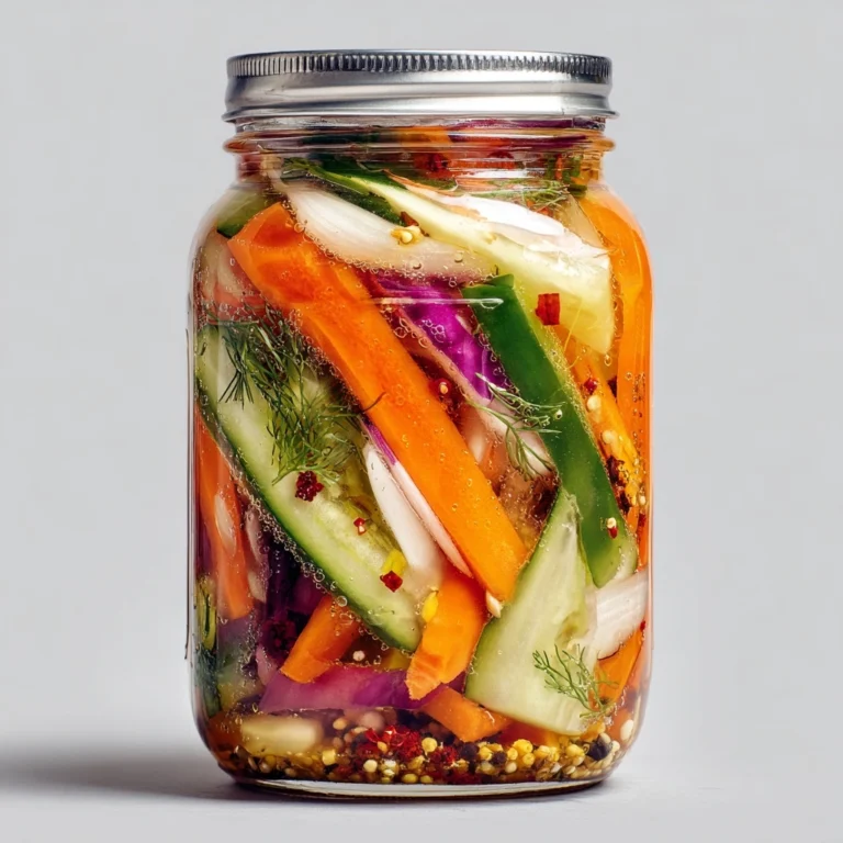 Crunchy Tangy Refrigerator Pickled Vegetables Recipe