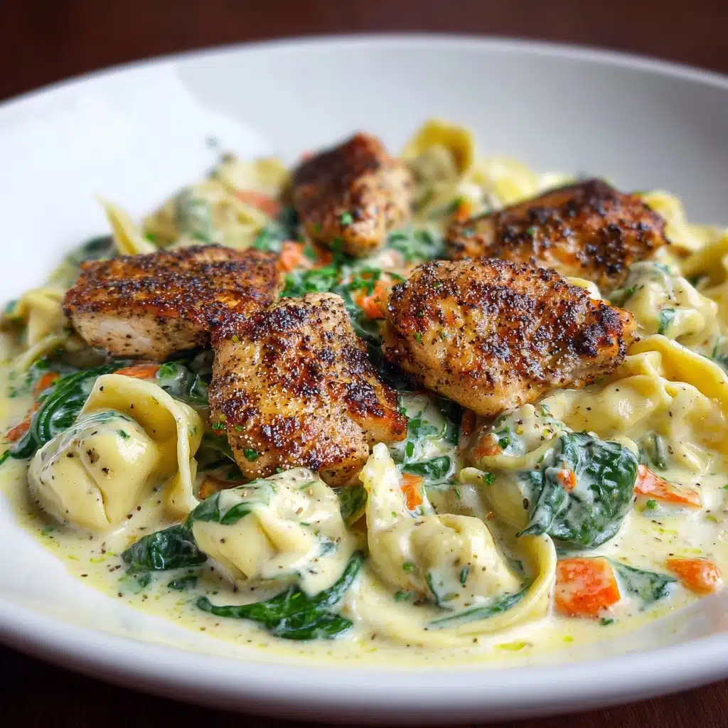 Tortellini with Spinach in Creamy Sauce Recipe - Recipe Image