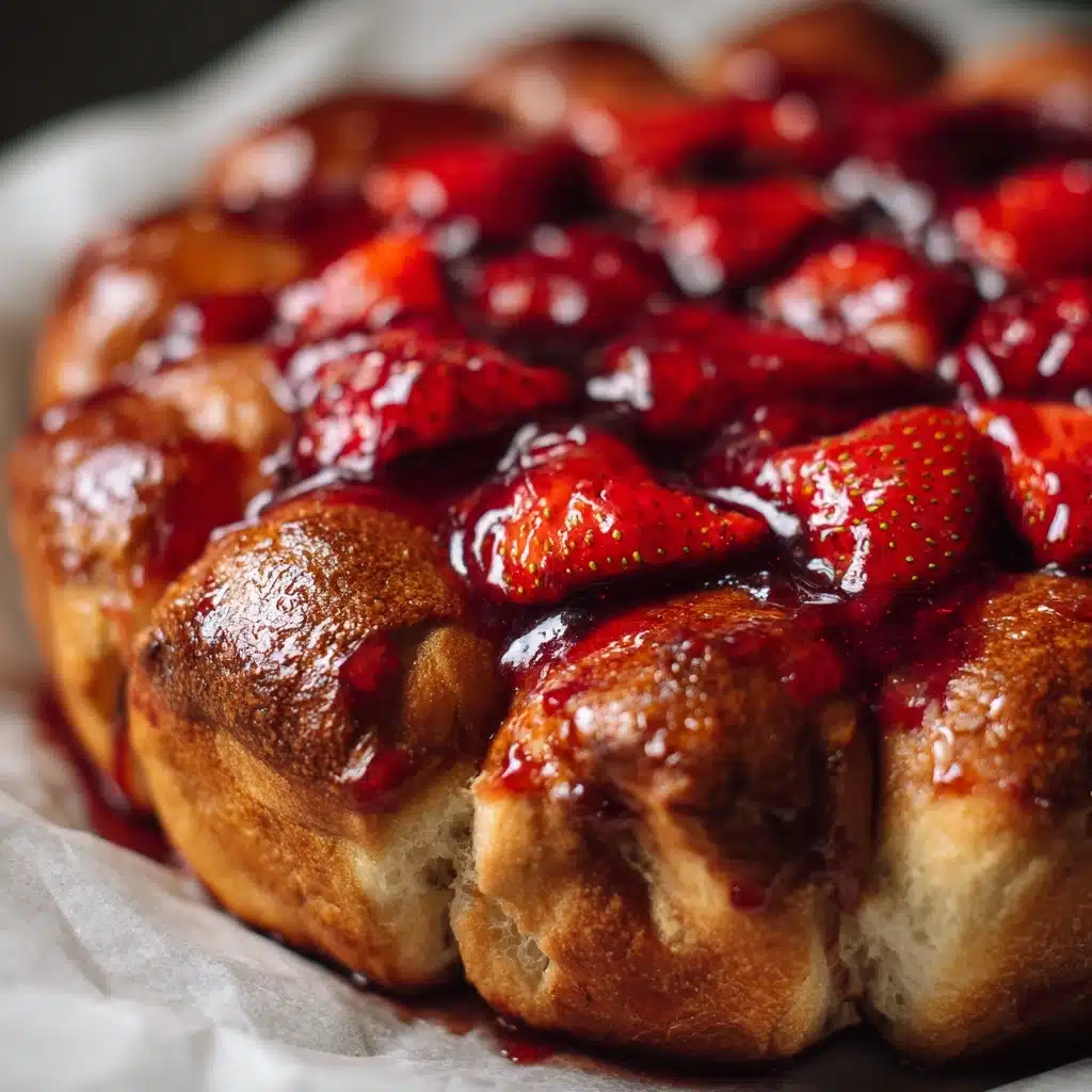Rhubarb Cream Cheese Monkey Bread for Sweet Brunch Recipe - Recipe Image