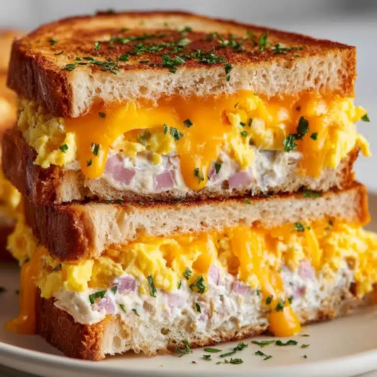 Spicy Cheddar & Cream Cheese Egg Sandwich Recipe