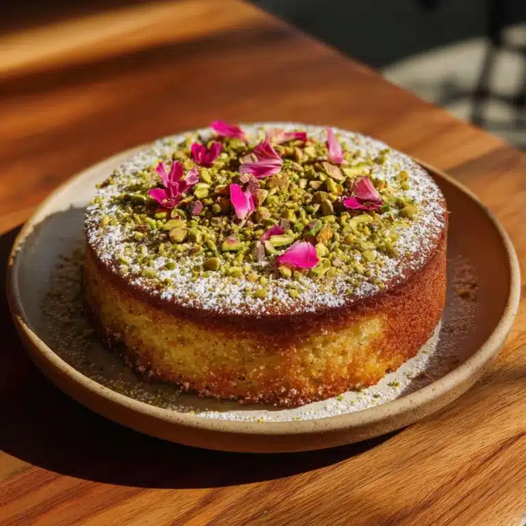 Rosewater Pistachio Cake Recipe