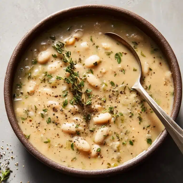 Creamy Vegan White Bean Soup Recipe