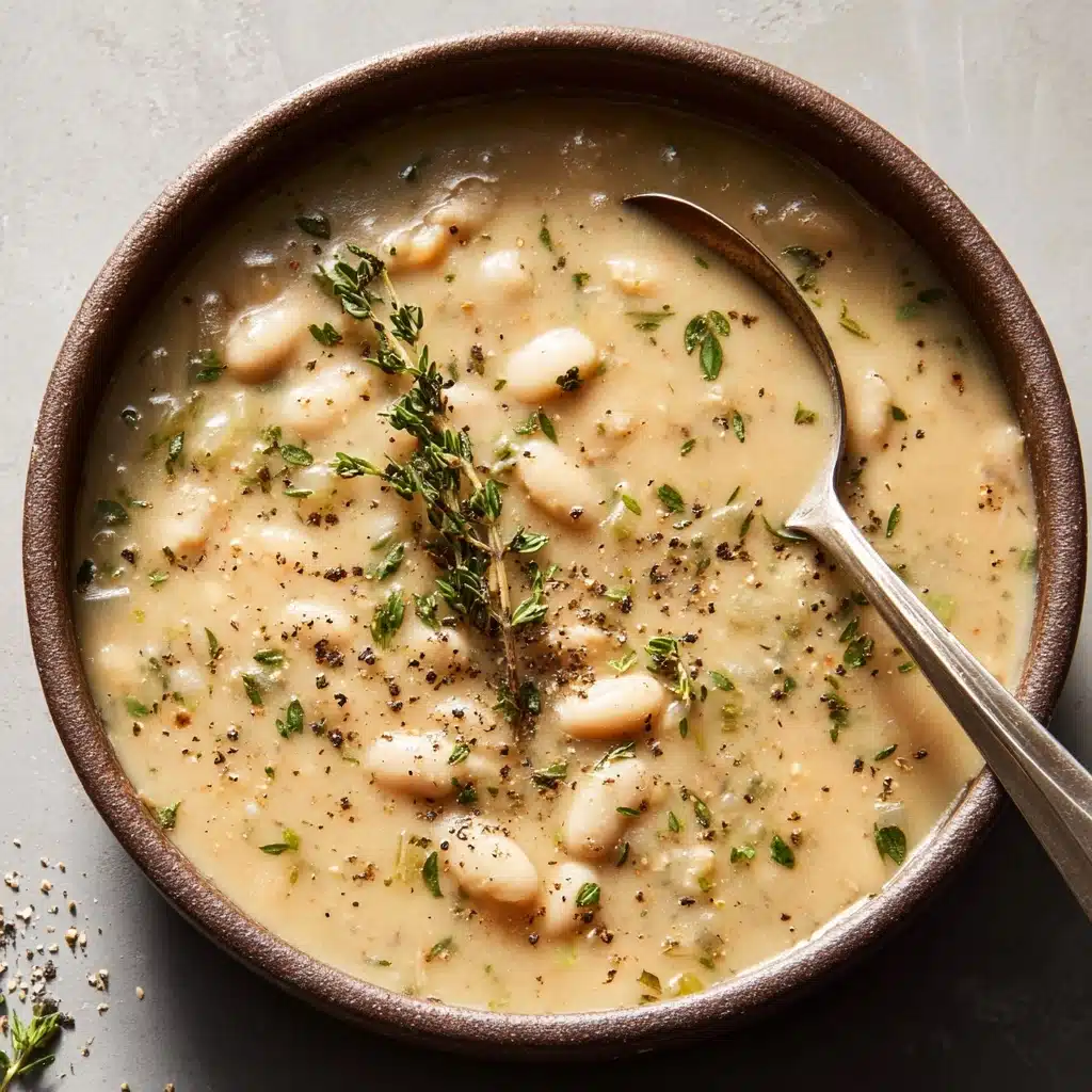 Creamy Vegan White Bean Soup Recipe - Recipe Image