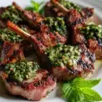 Lamb Chops with Garlic Mint Sauce Recipe