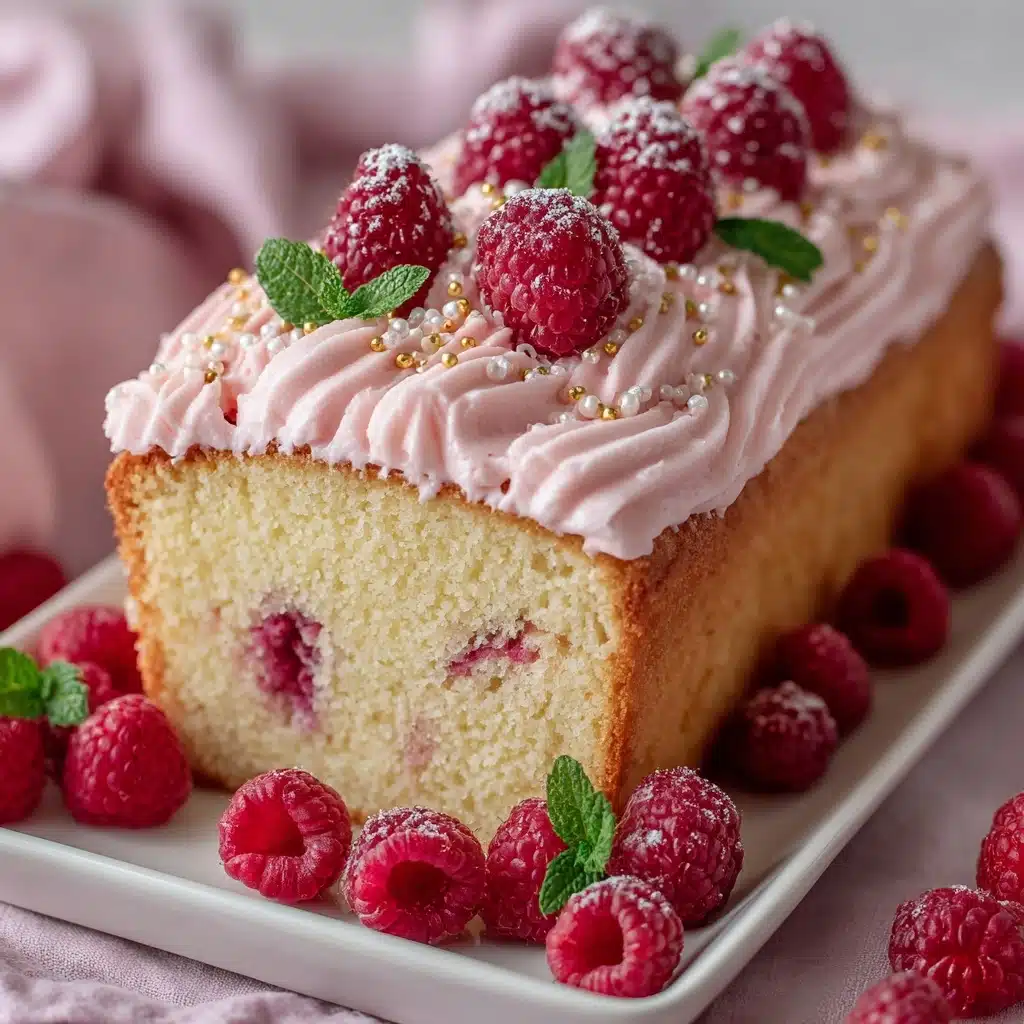 Lemon Raspberry Loaf Cake Recipe - Recipe Image