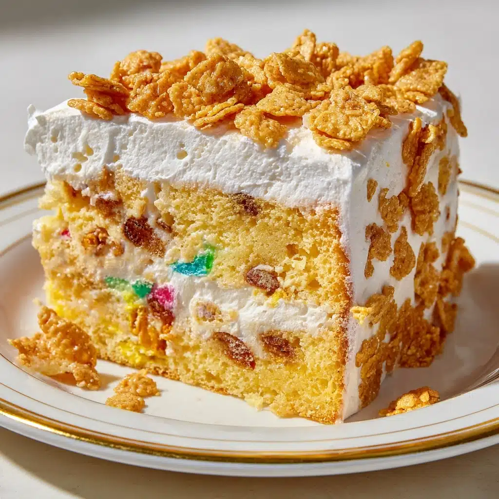 Cereal Milk Poke Cake Recipe - Recipe Image