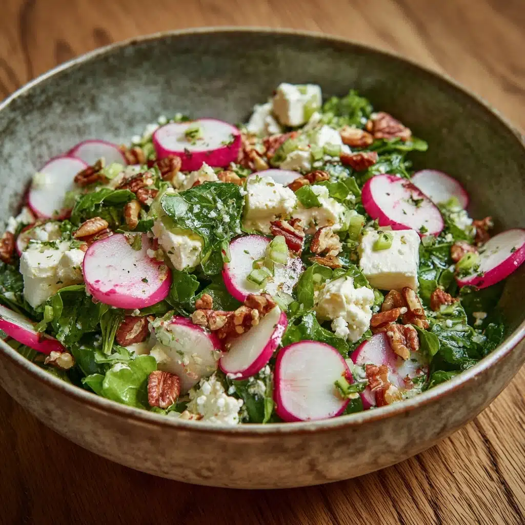 Herb and Radish Salad with Feta and Walnuts Recipe - Recipe Image