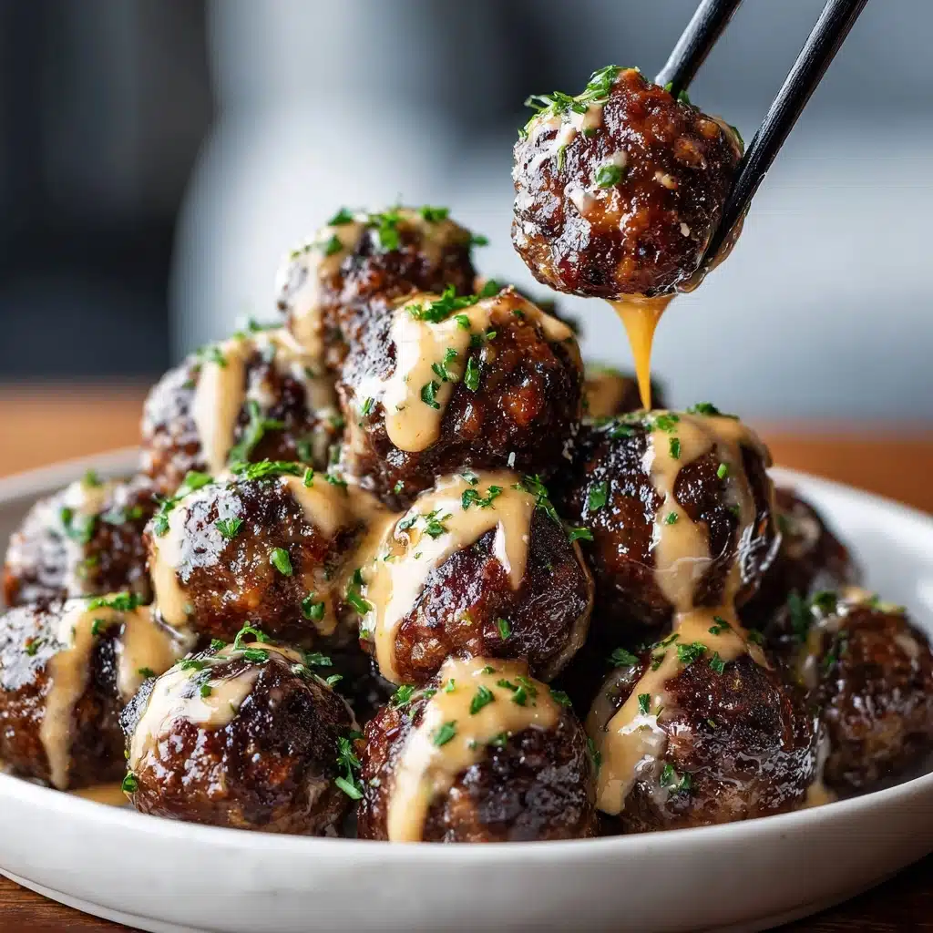 Korean BBQ Meatballs with Spicy Mayo Dip Recipe - Recipe Image