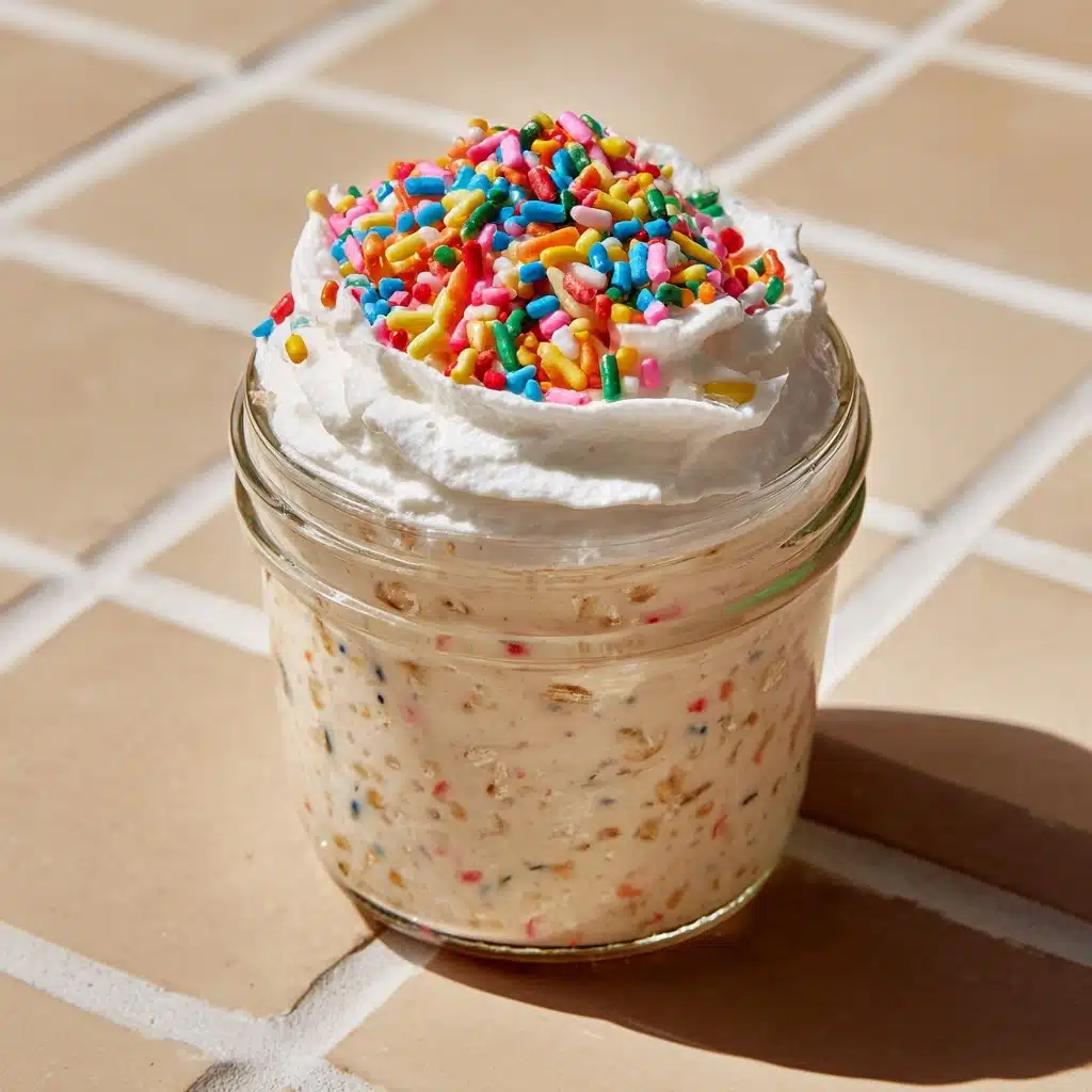 Birthday Cake Overnight Oats Recipe - Recipe Image