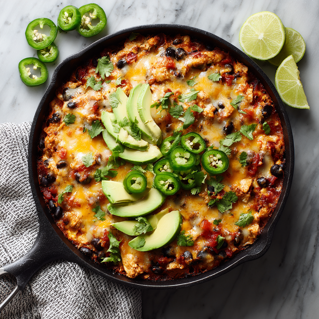 Chicken Enchilada Skillet Recipe - Recipe Image
