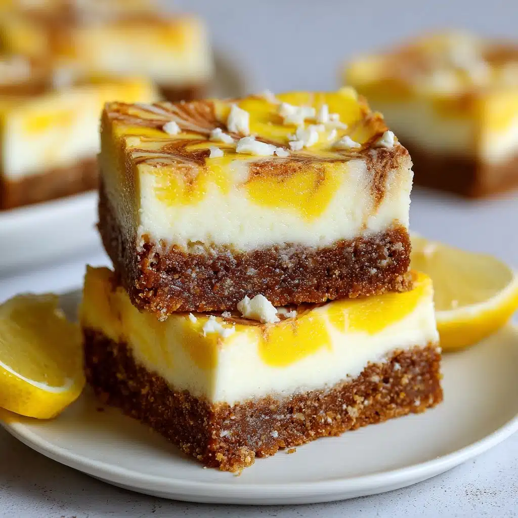 Lemon Cream Cheese Brownies Recipe - Recipe Image