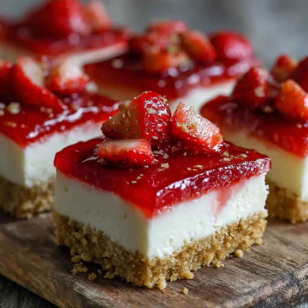 Strawberry Cheesecake Bars Recipe - Recipe Image