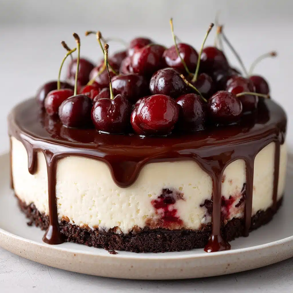 Chocolate Cherry Cheesecake Recipe - Recipe Image