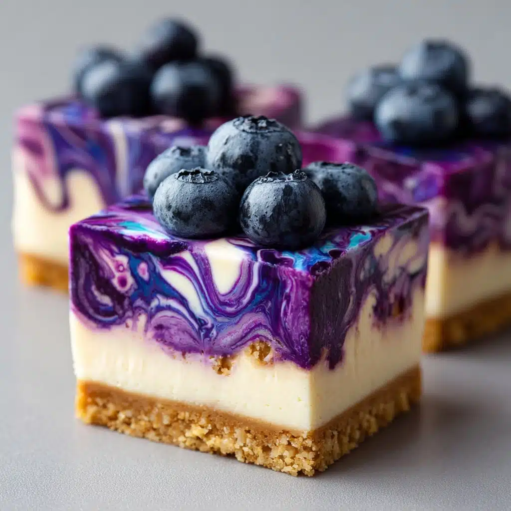 Keto Blueberry Cheesecake Bars Recipe - Recipe Image